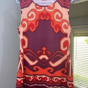 White Mark Orange and Purple Top